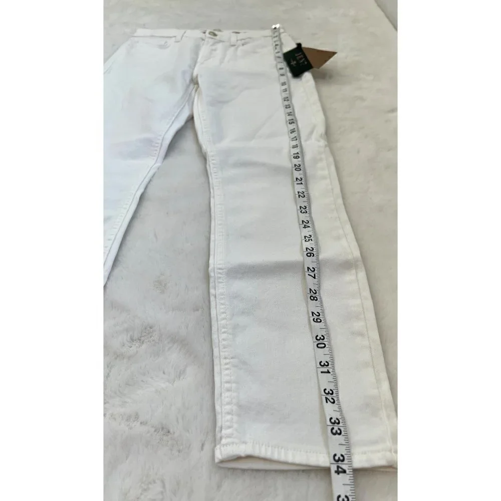 NWT Jen7 by 7 for All Mankind Size 2 Cropped Skinny Jeans White MSRP $99